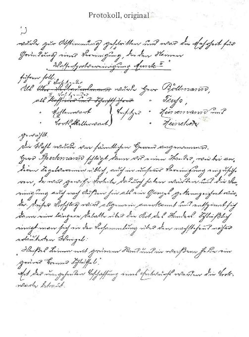 Seite zwei der Gründungsurkunde Munte 2